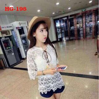 Áo nữ kiểu len đan dây