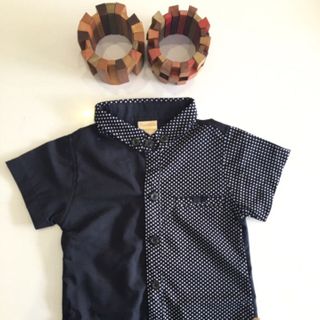Áo sơ mi phối màu và bi