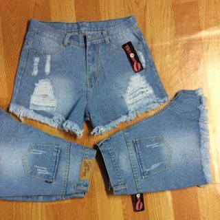Quần short jean