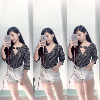 Áo trễ vai mặc được 2 kiểu