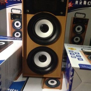 Loa gỗ bluetooh 2 bass