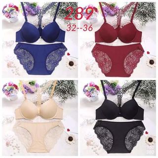 Bộ đồ lót cài trước pha ren