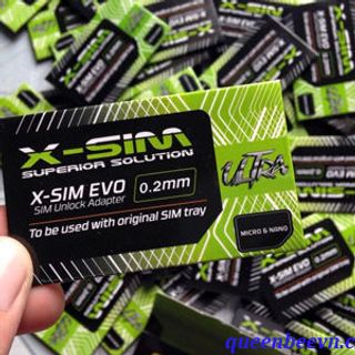 Sim ghép x-sim evo và slim sim new hỗ trợ mở khóa iphone lock all ios