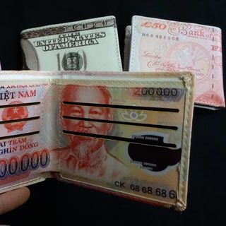 Bóp da in hình đô la200k500k