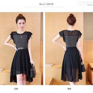 Đầm maxi tay con kèm betl