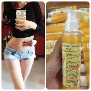 Kem tan mỡ bụng pizu