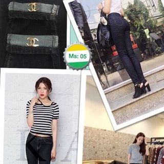 Jean xước lai chanel