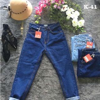 Quần baggy nữ sắn lai 2 màu