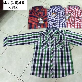Áo có cổ cho các bé đi học