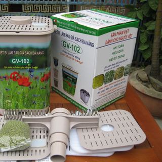 Thiết bị làm rau giá sạch đa năng gv-102 của ts đỗ ngọc chung