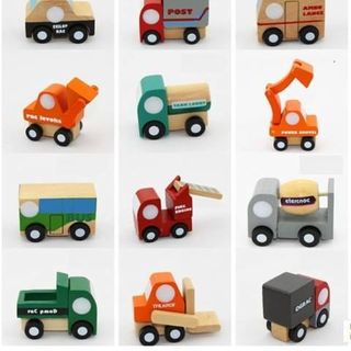 Bộ 12 xe công trình nhật