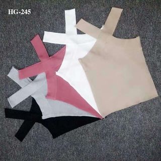 Áo yếm len dây chéo