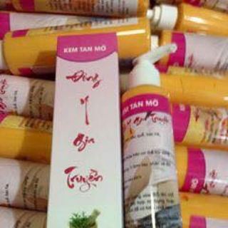 Kem tan mỡ bụng đông y