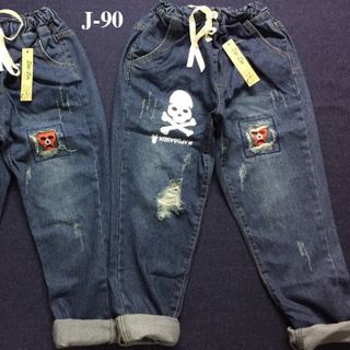 Quần baggy nữ thêu