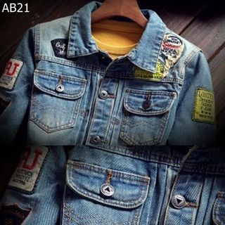 Áo bò nam áo khoác jeans rách va