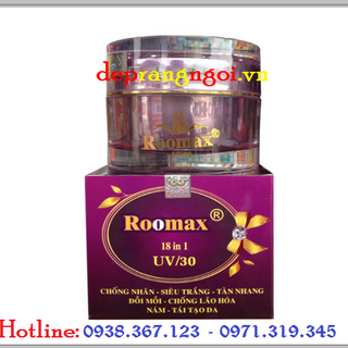 Kem chống nhăn - siêu trắng - tàn nhang - đồi mồi - chống lão hóa - nám - tái tạo da 18 in 1 roomax