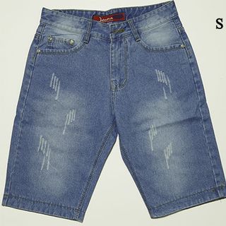 Quần short jean nam
