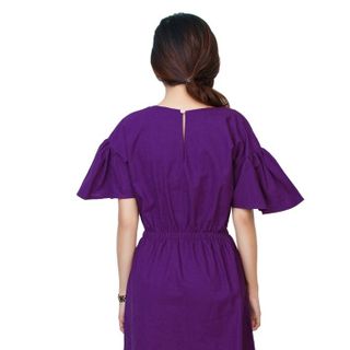 Đầm nhún eo tay cách điệu sang trọng 30660