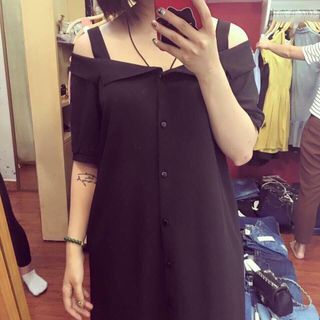 Đầm sơ mi cổ lật- gia công và bán sỉ