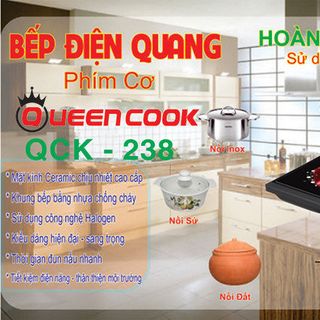 Bếp hồng ngoại đa năng queen cook qck-238 giá sỉ