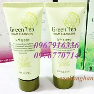 Sữa rửa mặt trà xanh 3w clinic green tea