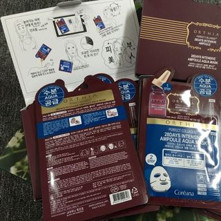 Mặt nạ coreana orthia collagen 28days intensive ampoule aqua mask