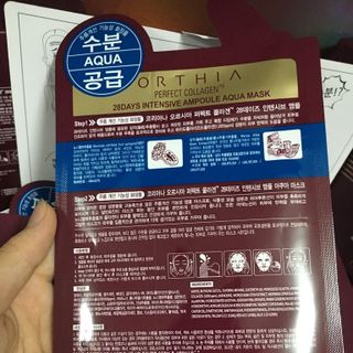 Mặt nạ coreana orthia collagen 28days intensive ampoule aqua mask