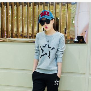 Set bộ thu đông họa tiết ngôi sao