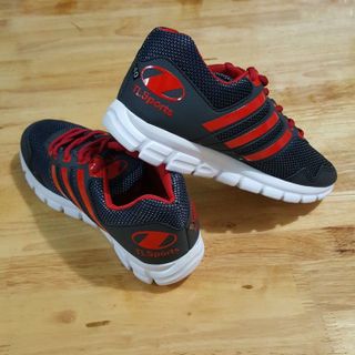 Giày adidas classic xám ánh kim ̣c đỏ