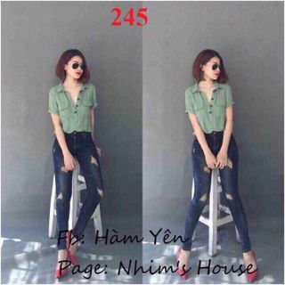 Quần jeans 2 da