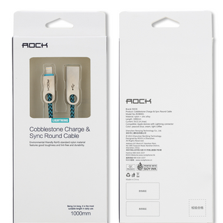 Cáp sạc rock dây dù đầu kim loại sang trọng dành cho iphone ipad bh 12 tháng