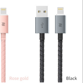 Cáp sạc rock micro usb bọc da có đèn báo dành cho samsung htcsony oppo lumia bh 12 tháng giá sỉ