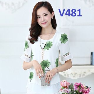 Áo kiểu nữ voan phối ren