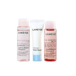 Laneige new cleansing trial kit bộ kit tẩy trang giúp làn da thật sáng sạch và cấp dưỡng ẩm hiệu quả