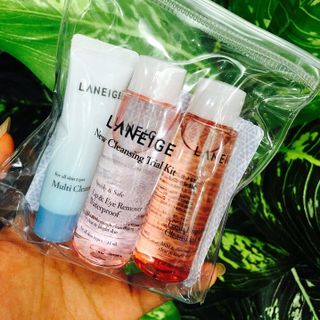 Laneige new cleansing trial kit bộ kit tẩy trang giúp làn da thật sáng sạch và cấp dưỡng ẩm hiệu quả