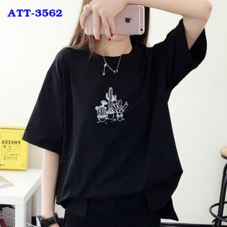 Áo thun nữ in tam giác