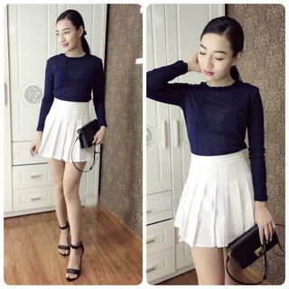 Áo len giấy tay dài