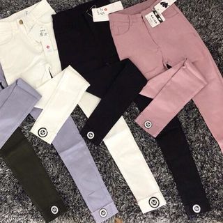 Quần dài kaki lật lai tag logo