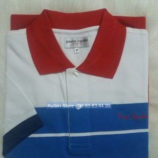 Áo thun kẻ ̣c pierre cardin