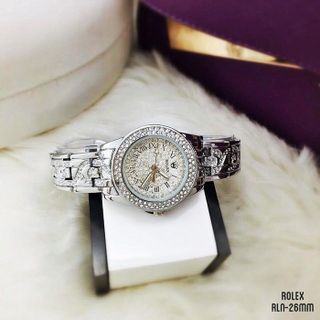 Dong ho nu rolex mat dinh hot hai mau y hinh