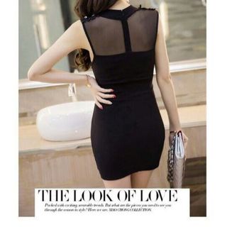 Đầm body cổ tàu phối lưới