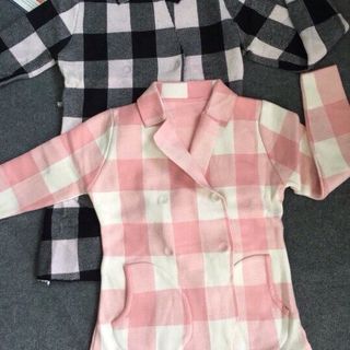 Áo khoác vest caro