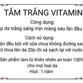 Tắm trắng vitamin