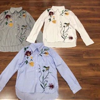 Sơmi hoa thêu qc