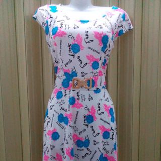 Đầm hoa chấm bi hl78