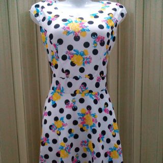 Đầm hoa chấm bi hl78