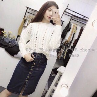 Len trơn đan tay dài