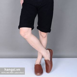 Quần jeans nam đen trơn đơn giản