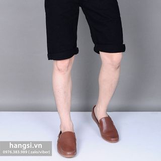 Quần jeans nam đen trơn đơn giản