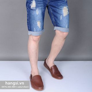 Quần short jeans rách bụi màu cá tính giá sỉ